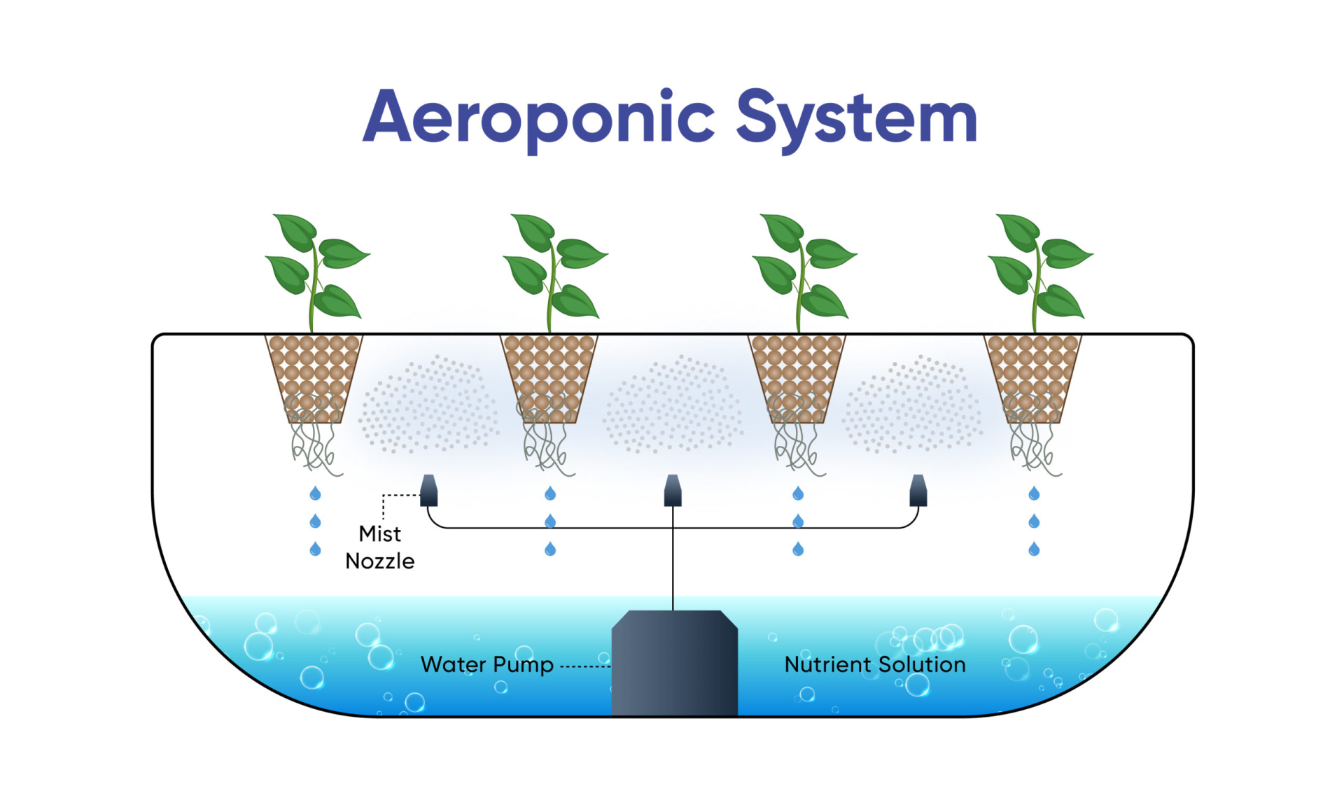 sistema aeropónico