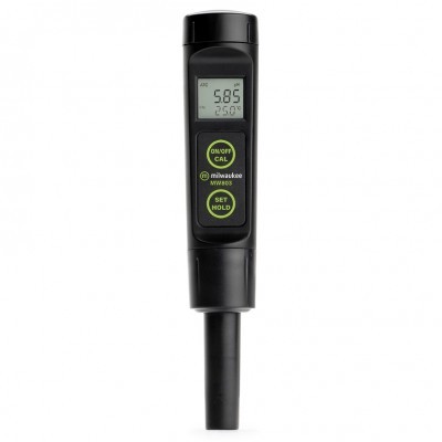 Medidor digital portátil preto com ecrã LCD da marca Milwaukee modelo MW805