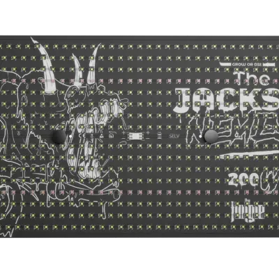 Panel LED negro con dibujo animal y texto Jackson Reyes 200W