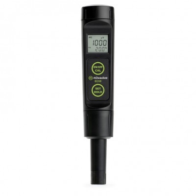 Medidor digital de pH preto Milwaukee EC59 com ecrã LCD