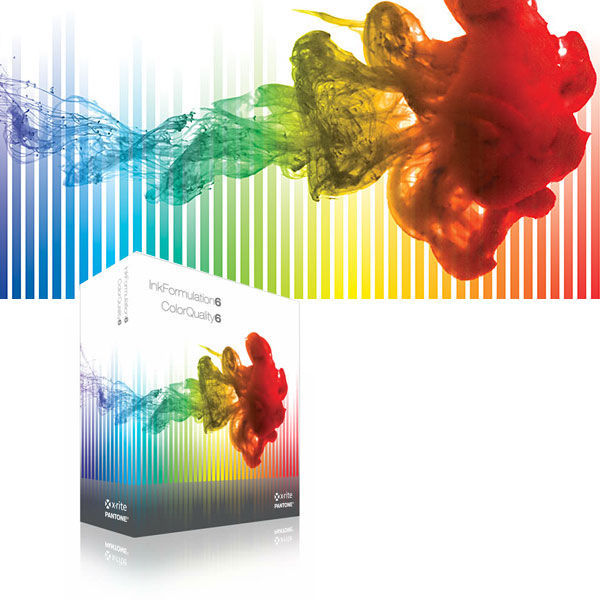 X-Rite ColorQuality 6 Caixa de software Information ColorQuality 6 da X-Rite Pantone com design colorido