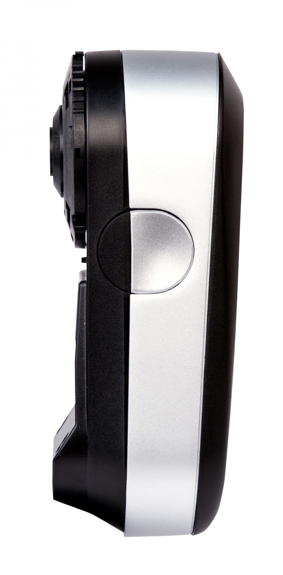 i1 Publish Pro 3 Plus Máquina fotográfica digital compacta preta e prateada vista de lado