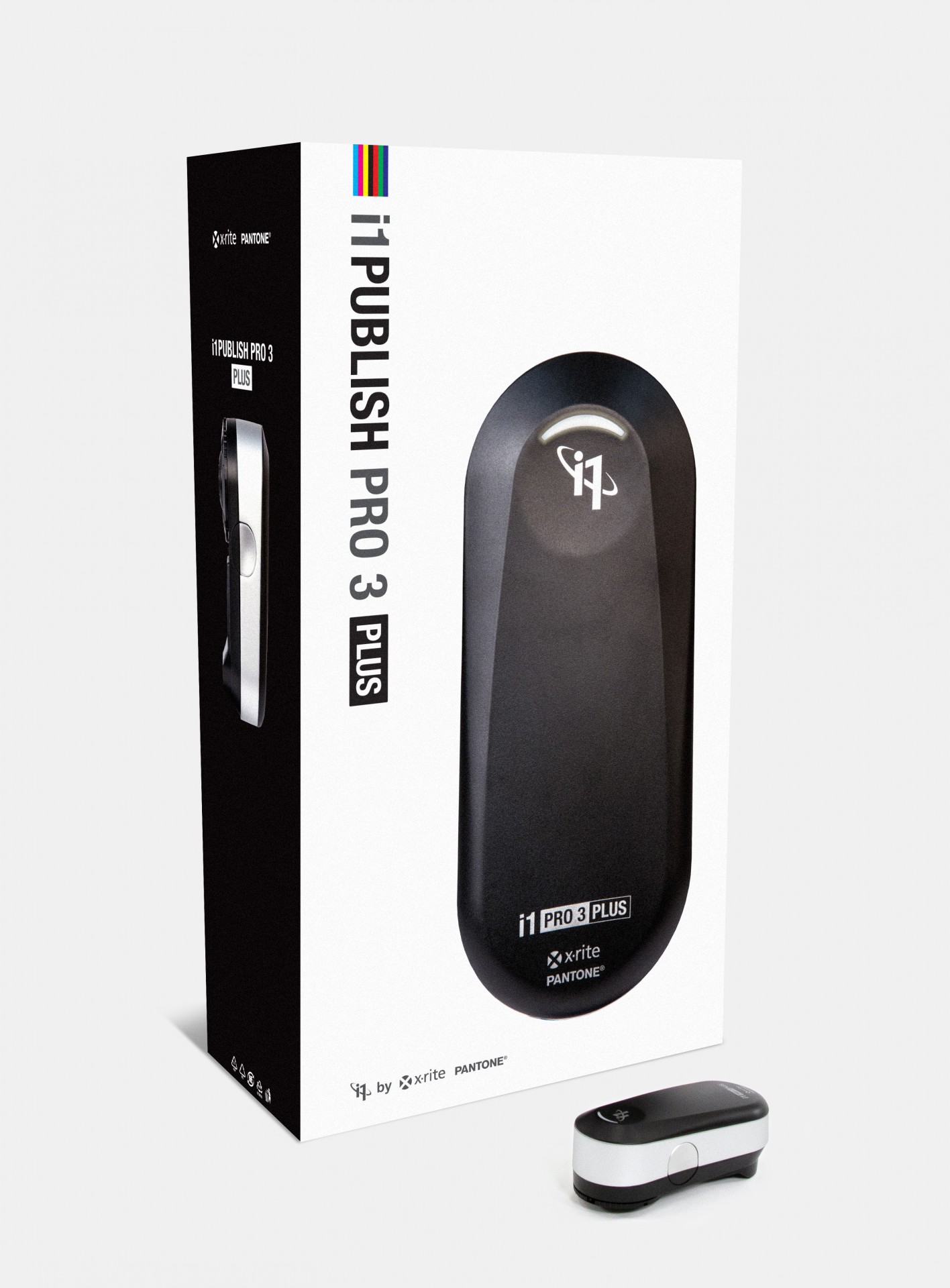 i1 Publish Pro 3 Plus Dispositivo i1 Publish Pro 3 Plus e sua embalagem