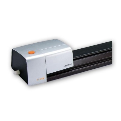Scanner de cor X-Rite Intellitrax com botão laranja e faixa preta