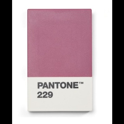 Bloco colorido Pantone 229 em rosa escuro com base branca e texto preto