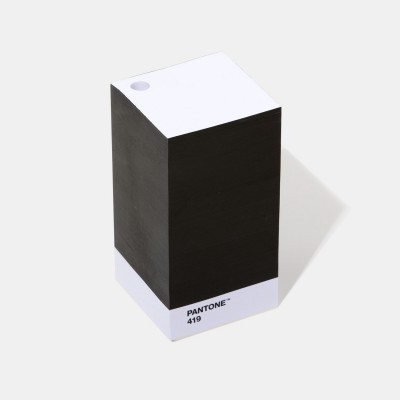 Bloco de notas cubic com design de cor Pantone 419
