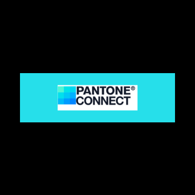 Logótipo da PANTONE CONNECT em fundo azul claro