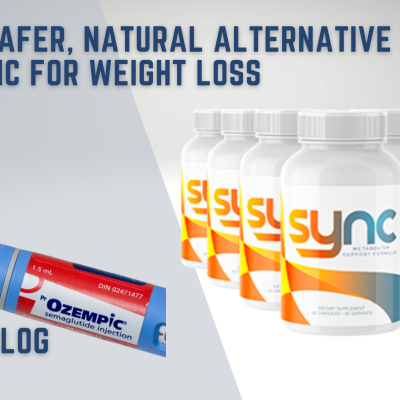 Produtos sync e caixa OZEMPIC com texto em fundo claro