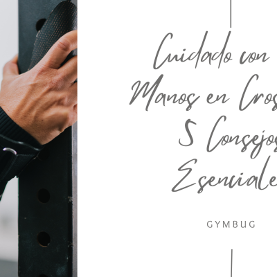 Pulso com luva desportiva preta segurando barra metálica com fundo desfocado