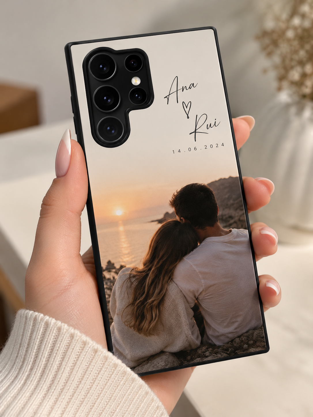 Capa de Telemóvel Personalizada – Samsung Capa de telemóvel personalizada com fotografia e texto Ana Rui 14.06.2024