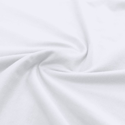 Tecido branco liso com textura suave