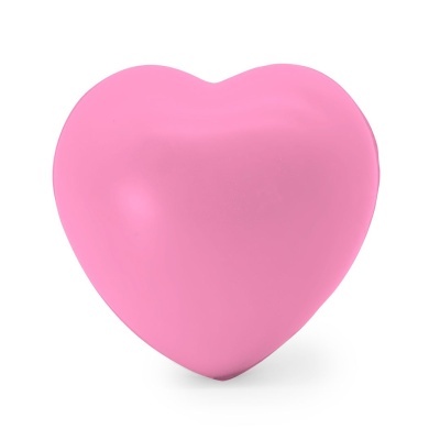 Elemento em forma de coração cor-de-rosa