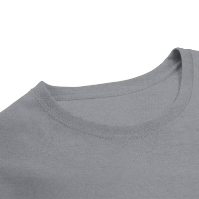 Gola redonda de t-shirt cinzenta