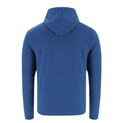 Sweatshirt azul com capuz vista de trás