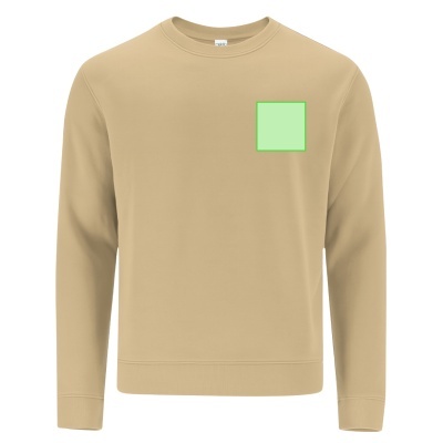 Sweatshirt bege com etiqueta makito