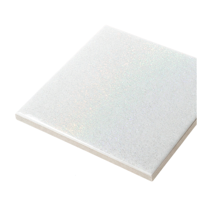 Azulejo quadrado branco cintilante