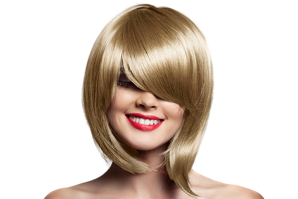 Kaycolor - Coloração 9.33 Louro Claríssimo Dourado Intenso 100ml Peruca feminina loira de corte curto com franja longa em fundo branco