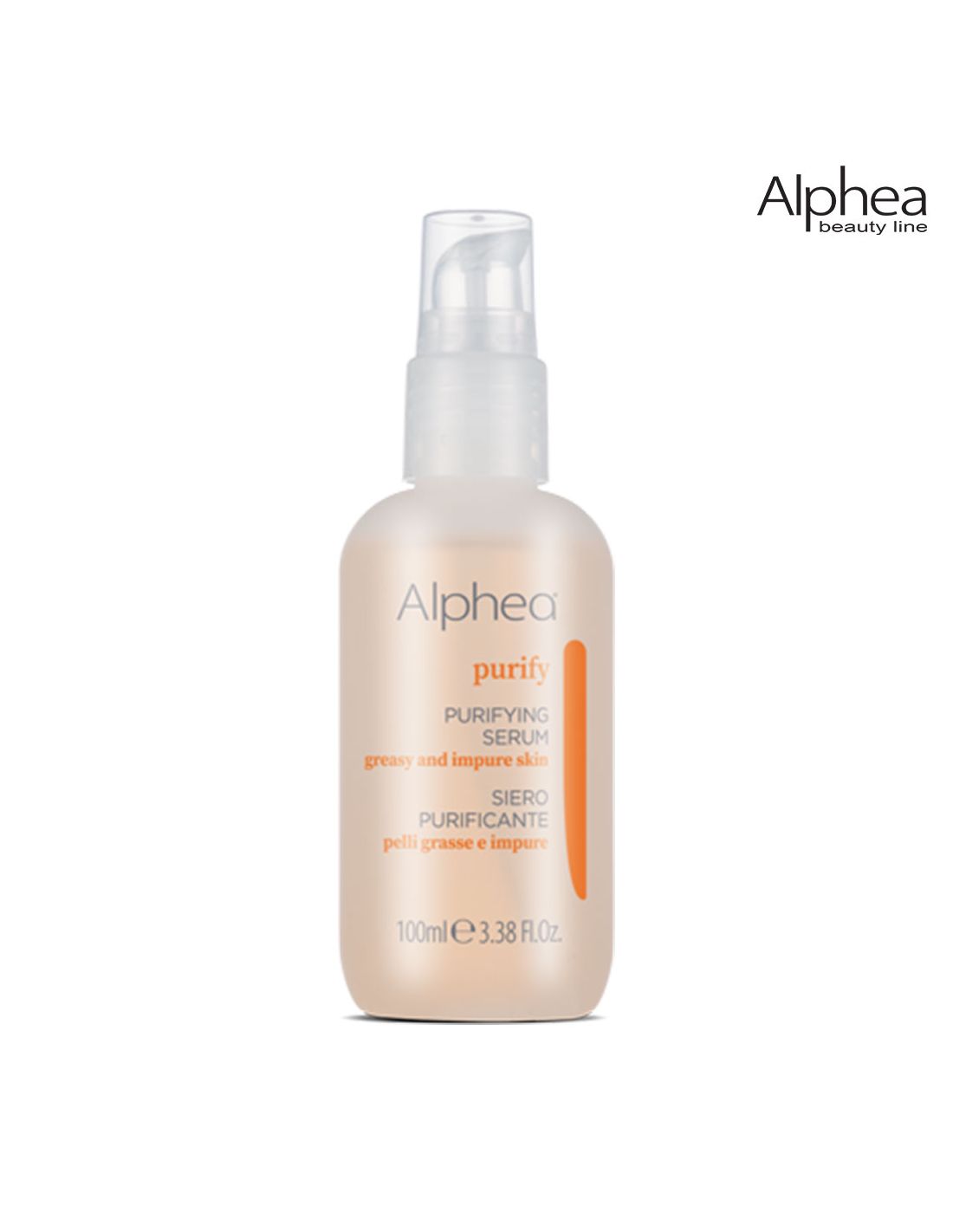 Sérum Purificante 100ml - Purify - Alphea Frasco de sérum purificante Althea Purify bege com tampa transparente