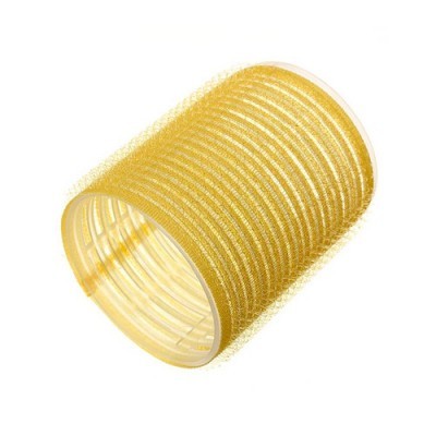 Rolo de velcro amarelo em fundo branco