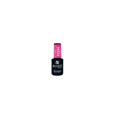 Frasco de verniz gel para unhas preto e rosa