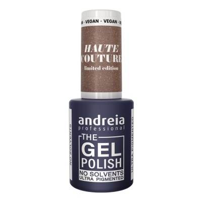 Frasco de verniz gel azul escuro Andreia Professional com tampa castanha