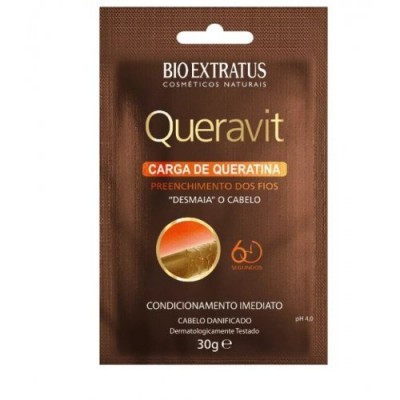 Pacote de condicionador Bio Extratus Queravit para cabelo danificado