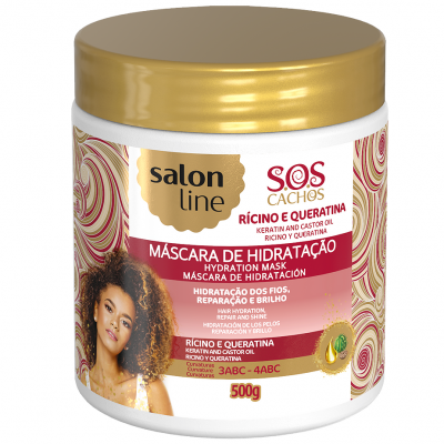 Máscara de hidratação para cabelos Salon Line SOS Cachos 500g