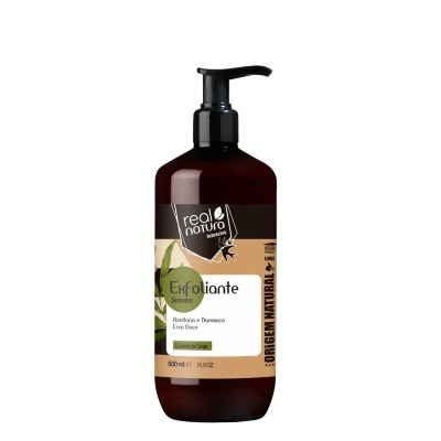 Frasco de esfoliante corporal Real Natura Pistáchio e Damasco 500 ml