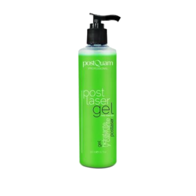 Garrafa verde de gel pós laser com pump preto