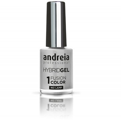 Frasco de verniz de unhas andreia HYBRIDGEL fusion color com tampa prateada