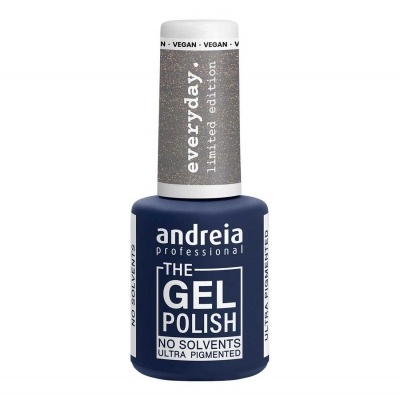 Frasco de verniz gel azul escuro Andreia Professional