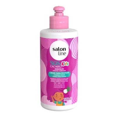Creme para pentear infantil Salon Line SOS Kids Cachos Hidratação 300ml