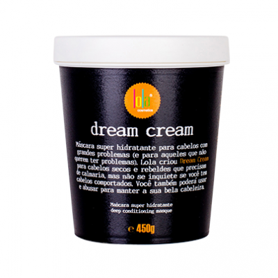 Creme Dream Cream da Lola Cosmetics embalagem preta e tampa branca