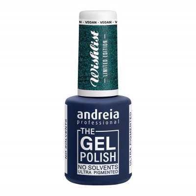 Frasco de verniz gel azul escuro Andreia Professional
