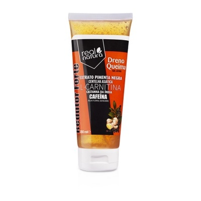 Frasco de gel corporal real natura Dreno Queima, 200 ml