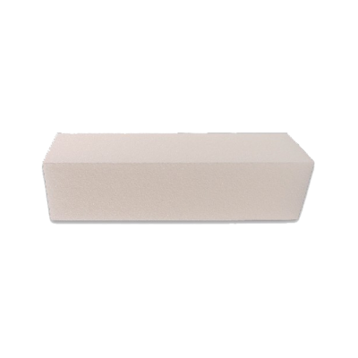 Bloco retangular branco com textura de espuma