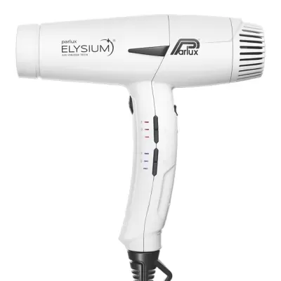 Secador de cabelo branco Parlux ELYSIUM com texto visível