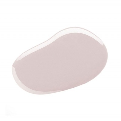 Espelho oval de maquilhagem com suporte de silicone rosa claro