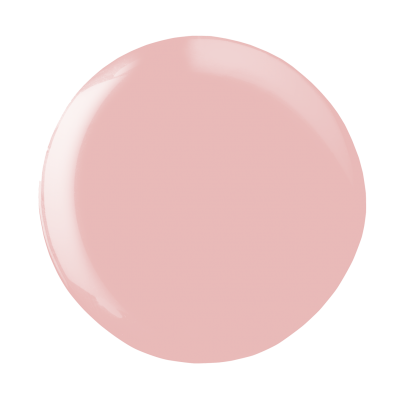 Amostra circular de verniz rosa claro brilhante