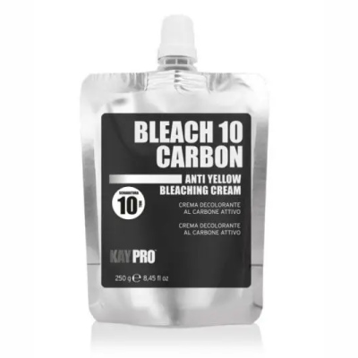 Embalagem prateada com creme branqueador BLEACH 10 CARBON, 250 ml