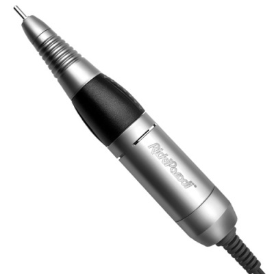 Caneta elétrica para manicure RideWood prateada e preta com cabo