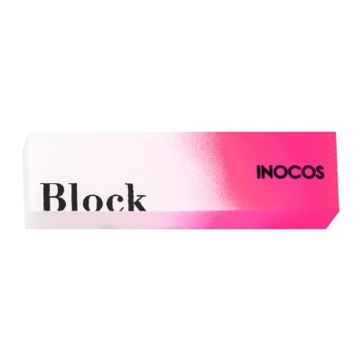 Bloco para lixar unhas INOCOS branco e rosa