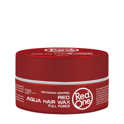 Recipiente vermelho com cera para cabelo Red One Aqua Hair Wax