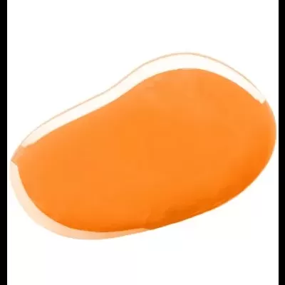 Almofada ergonómica de cor laranja para suporte de pulso