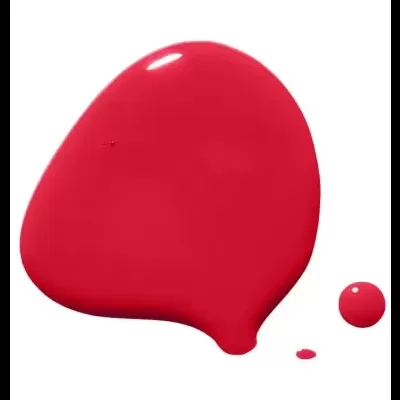 Gotas de esmalte de unhas vermelho vivo