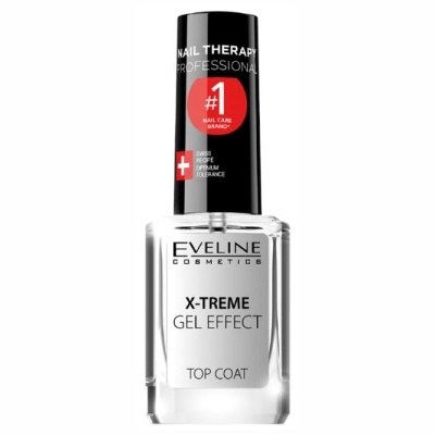 Frasco de verniz de unhas Eveline Cosmetics X-TREME Gel Effect Top Coat