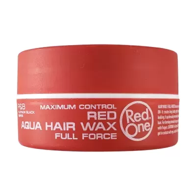 Cera de cabelo Red One Aqua Hair Wax em embalagem redonda vermelha