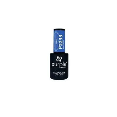 Frasco de verniz gel para unhas azul Purple P2233