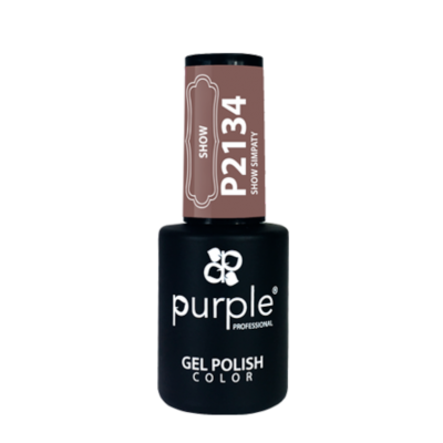 Verniz gel Purple Professional cor marron rosado P2134