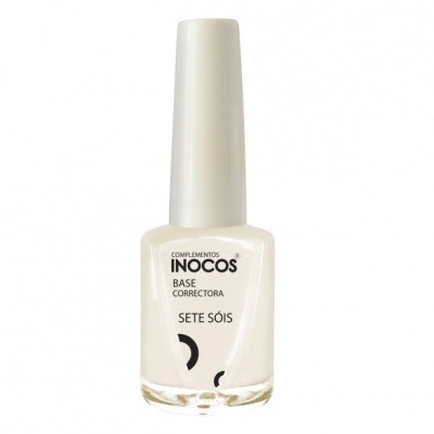 Frasco de verniz para unhas branco da marca INOCOS
